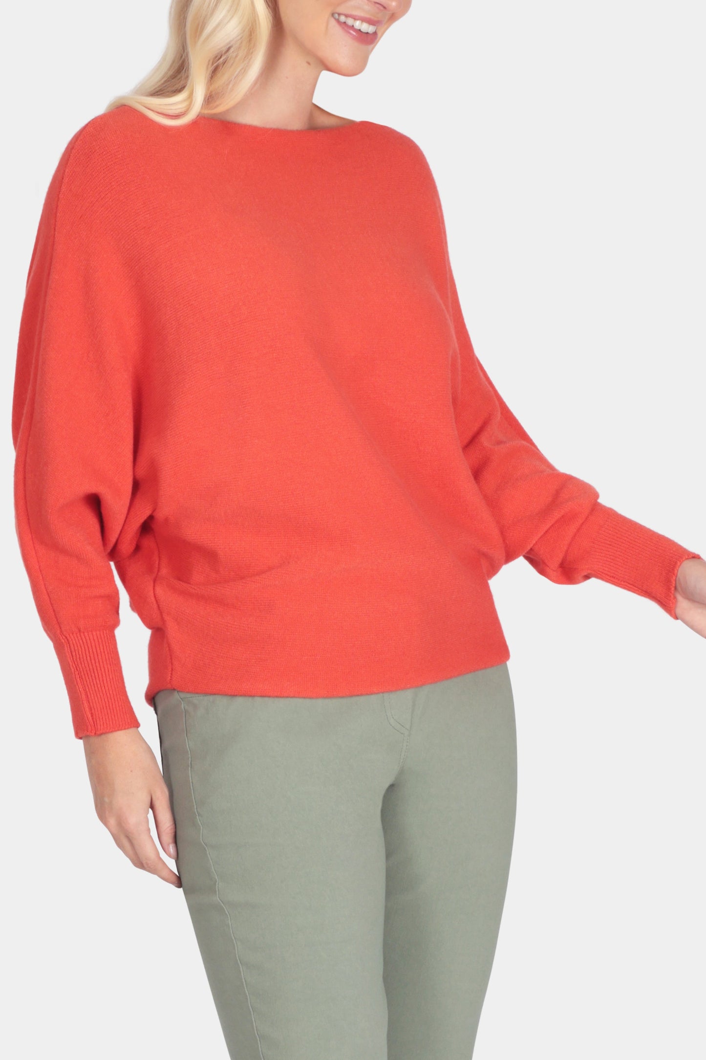 Cloud One Slash Neck Batwing Jumper