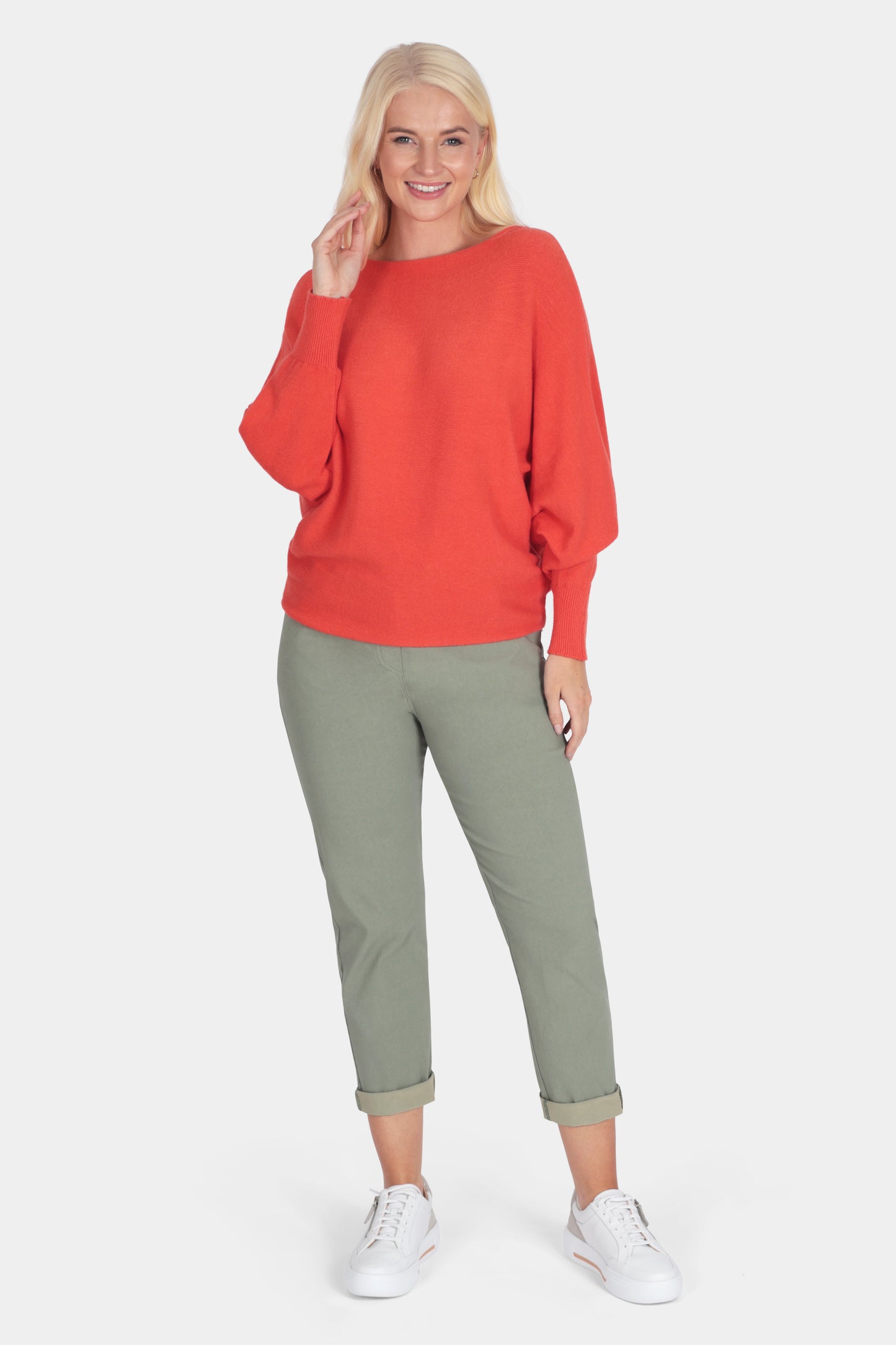 Cloud One Slash Neck Batwing Jumper