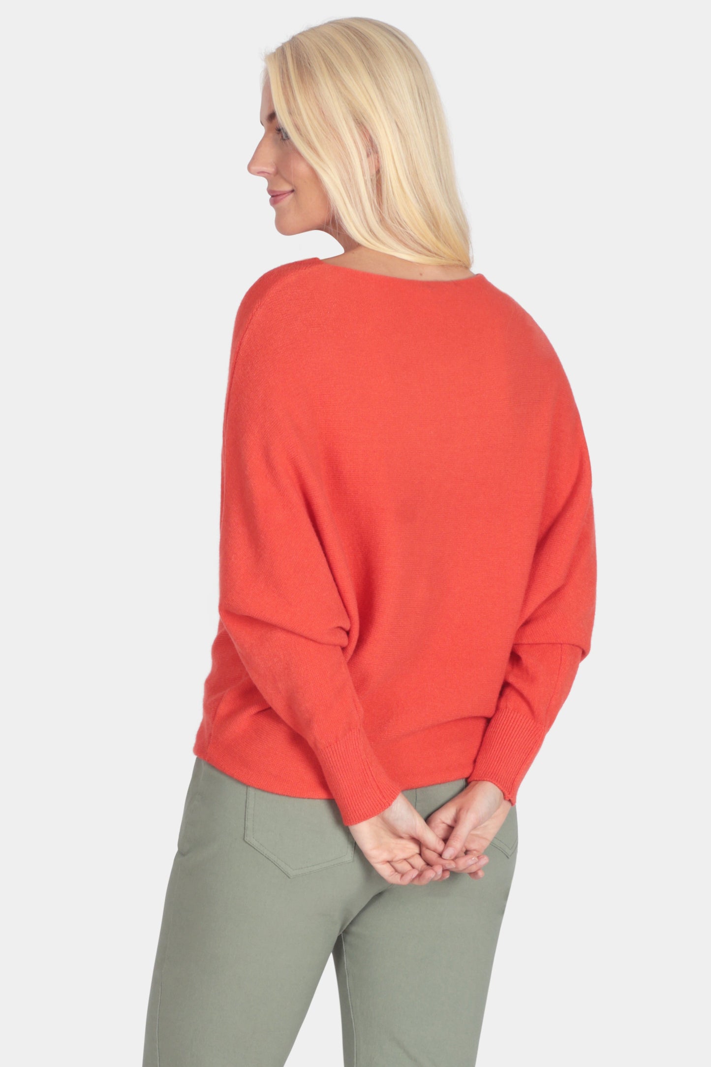 Cloud Two Slash Neck Batwing Jumper