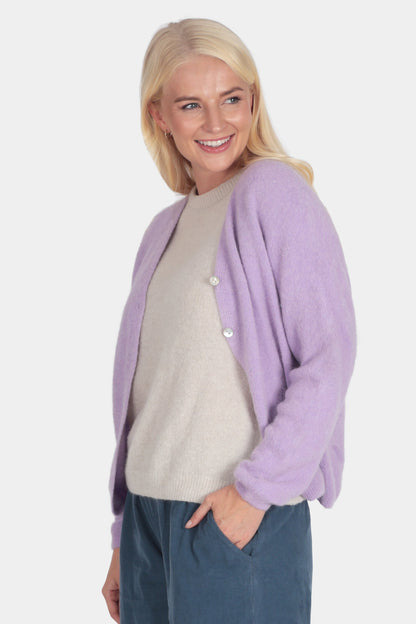 V-Neck Alpaca Cardigan