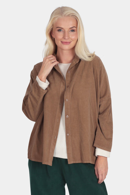 Cotton Corduroy Buttun-Up Shirt