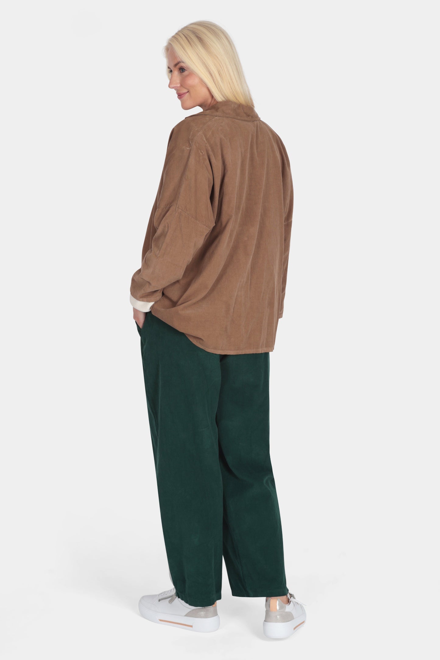 Cotton Corduroy Buttun-Up Shirt