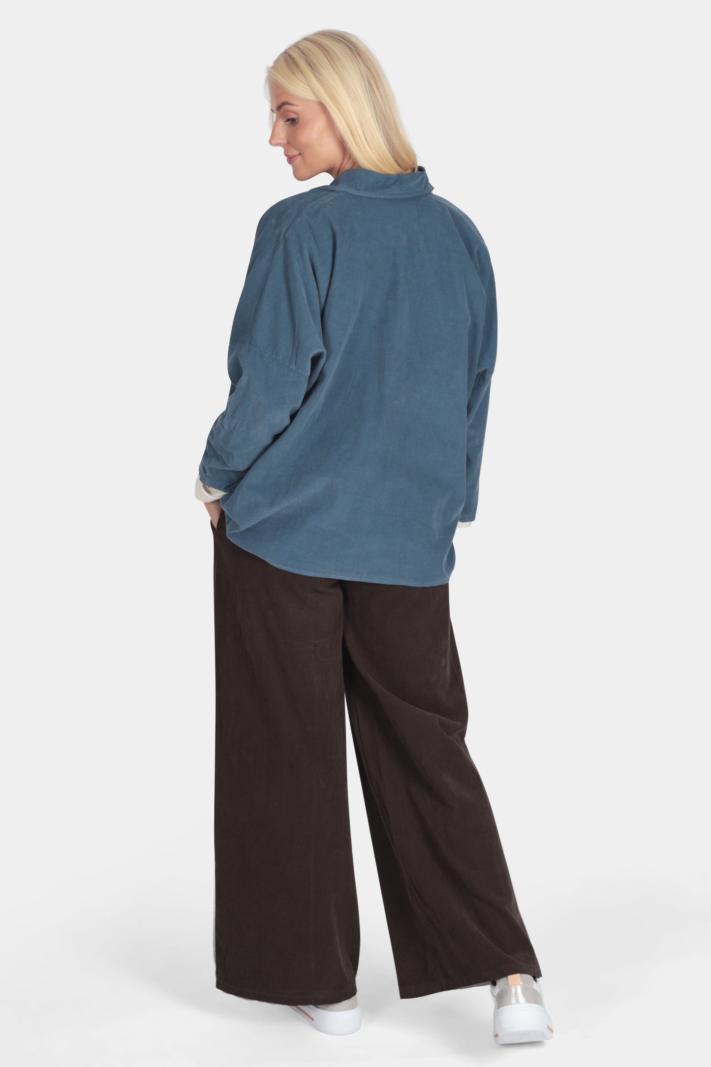 Cotton Corduroy Buttun-Up Shirt
