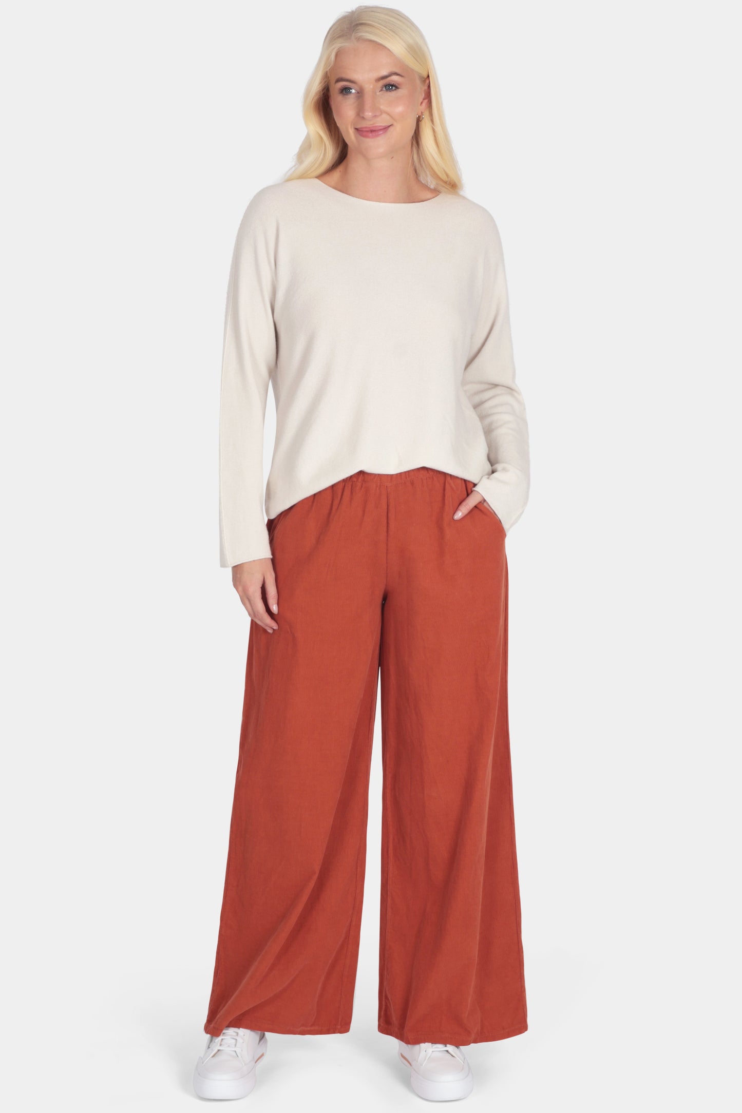 Corduroy Wide Leg Trousers