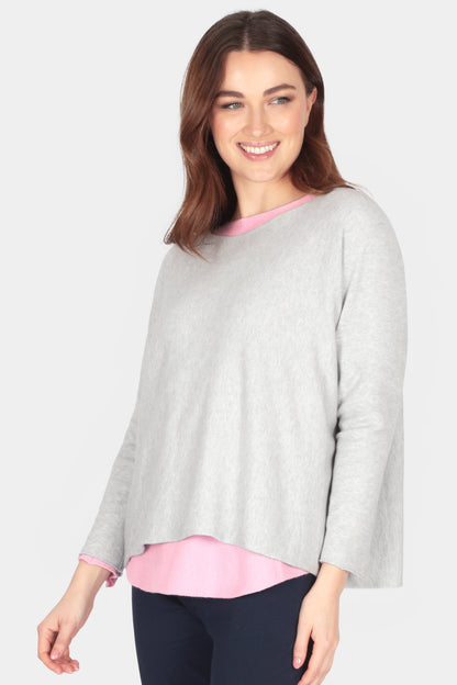 Cloud One Boxy Slash Neck Crop