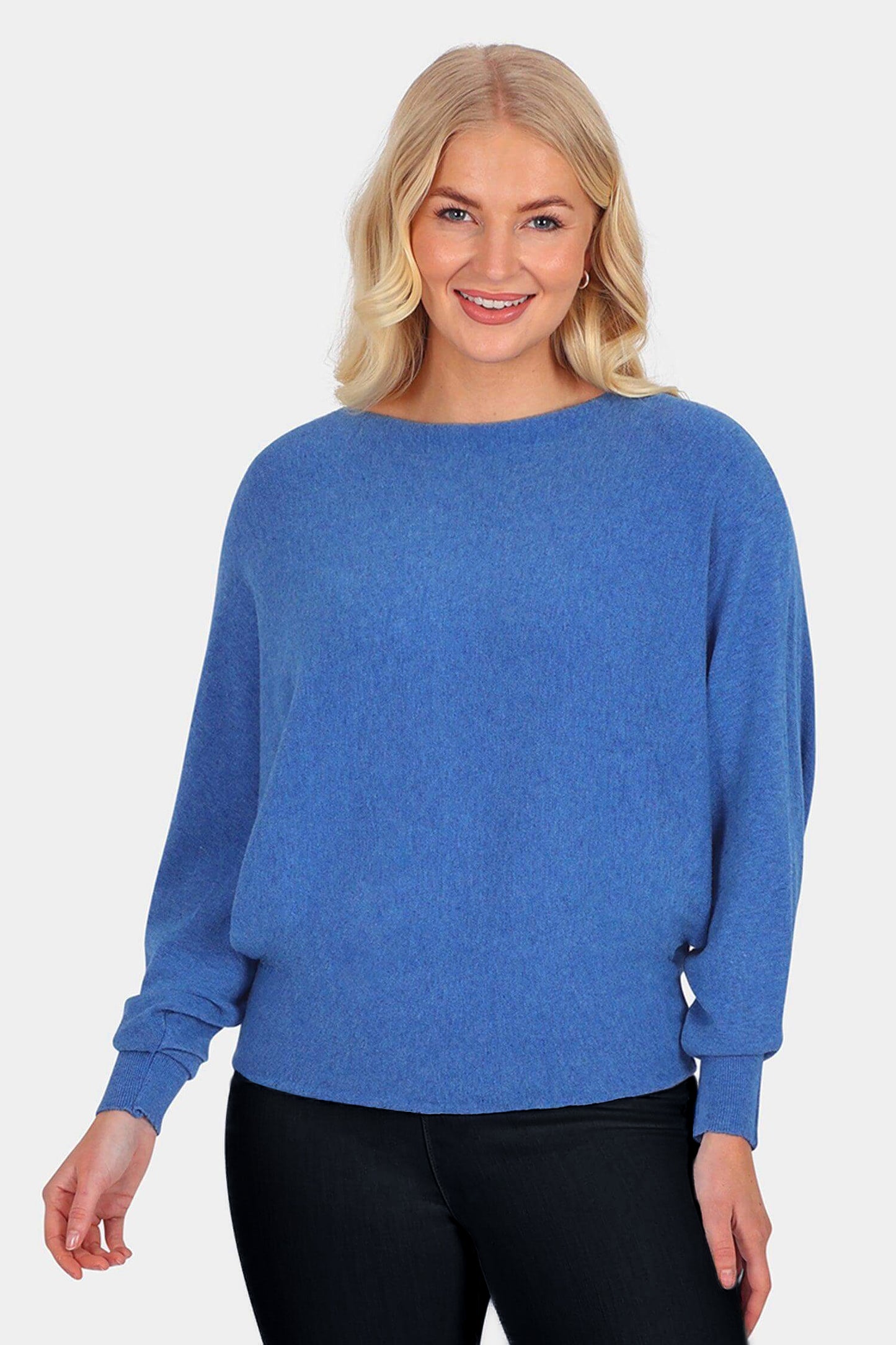 Cloud One Slash Neck Batwing Jumper