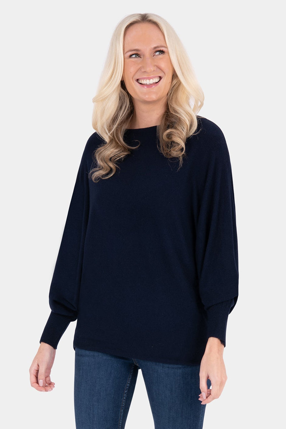 Cloud One Slash Neck Batwing Jumper