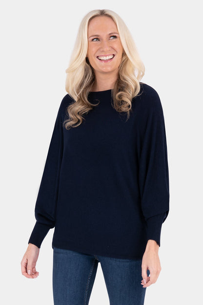 Cloud One Slash Neck Batwing Jumper