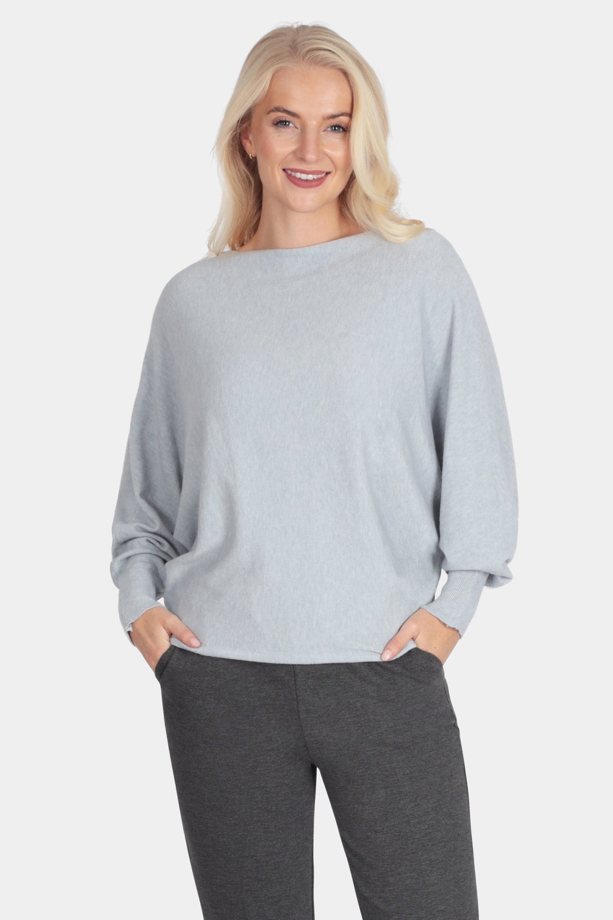 Cloud One Slash Neck Batwing Jumper