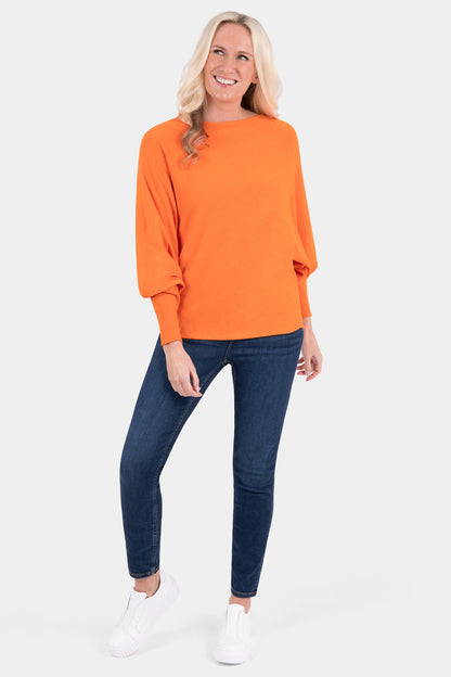 Cloud One Slash Neck Batwing Jumper