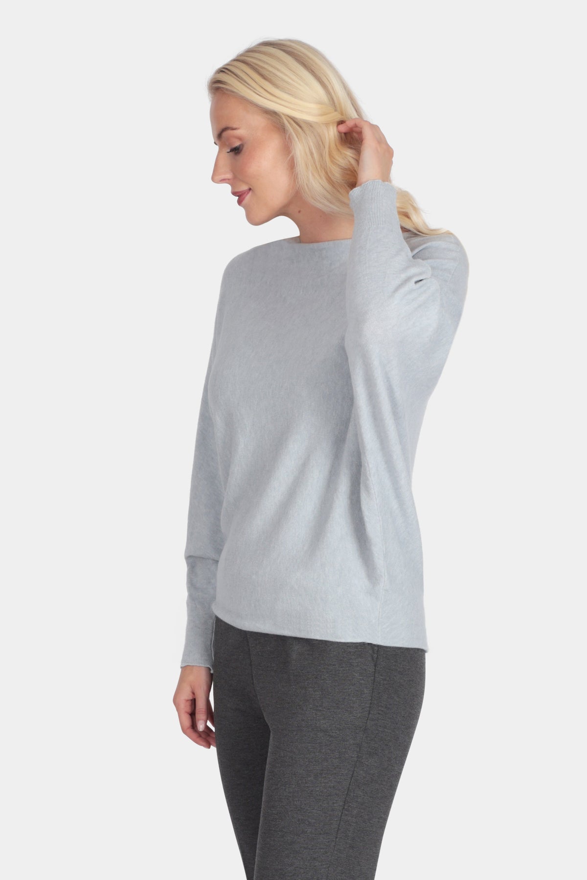Cloud One Slash Neck Batwing Jumper