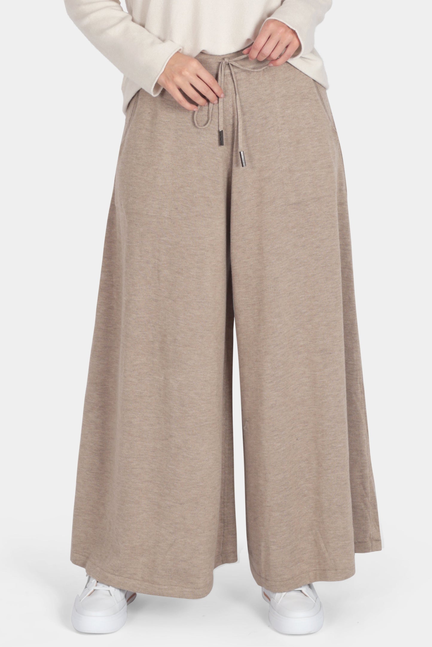 Italian Knitted Wide Leg Trousers