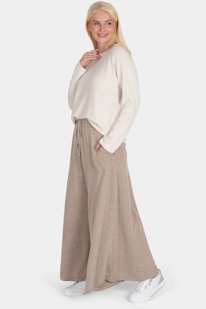 Italian Knitted Wide Leg Trousers