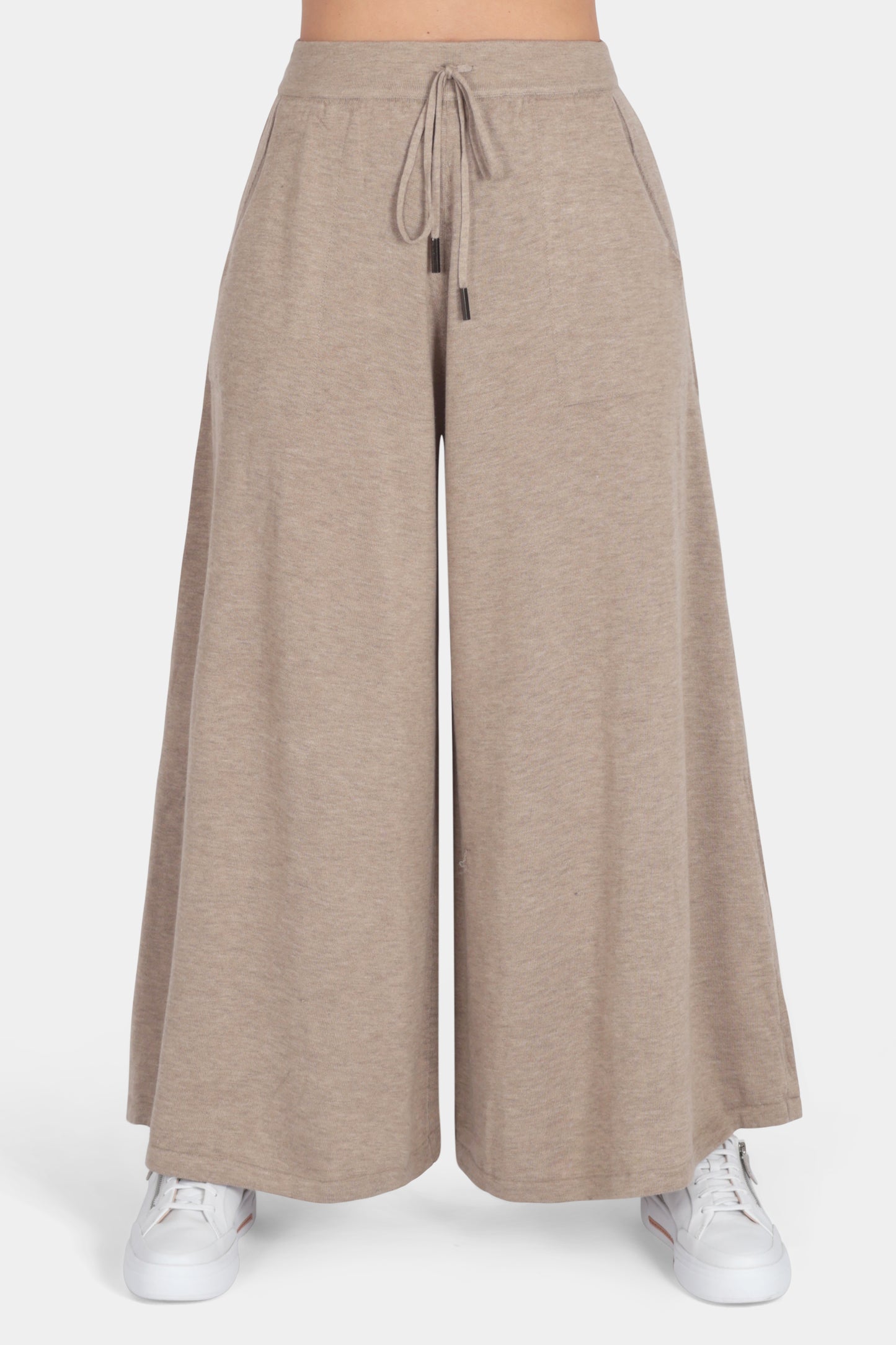 Italian Knitted Wide Leg Trousers
