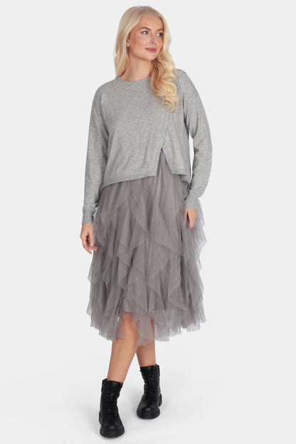 Mila Split Side Crop Dress Set