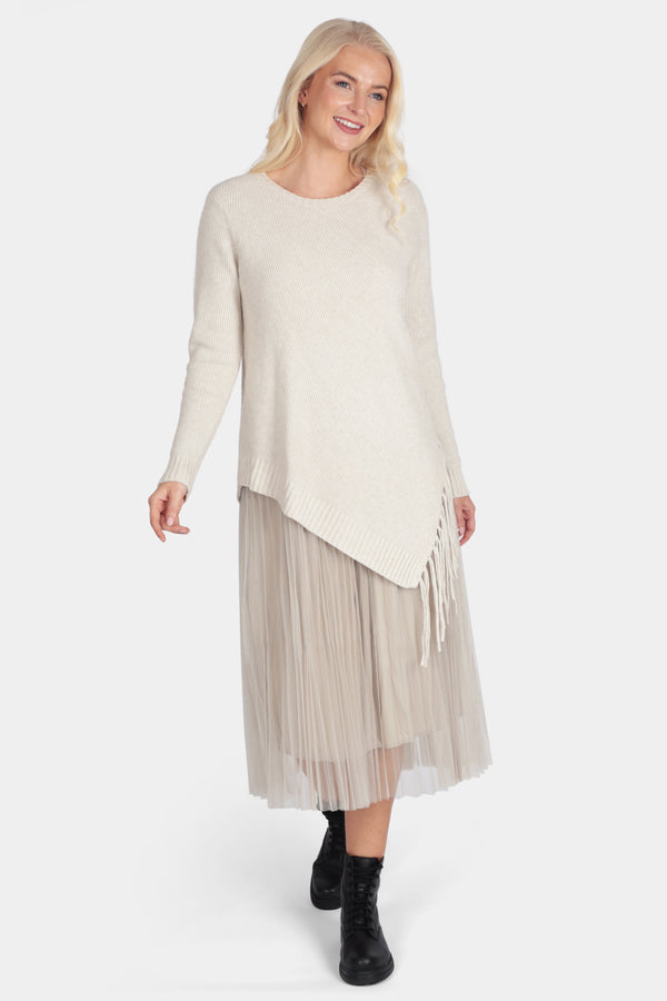 Zoey Asymmetric Tassel Dress Set