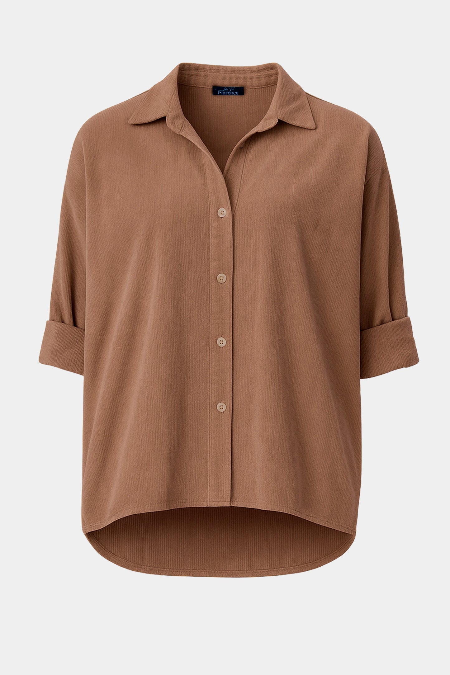 Cotton Corduroy Buttun-Up Shirt