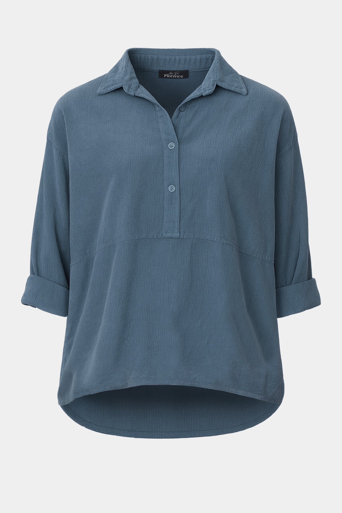 Cotton Corduroy Collar Blouse