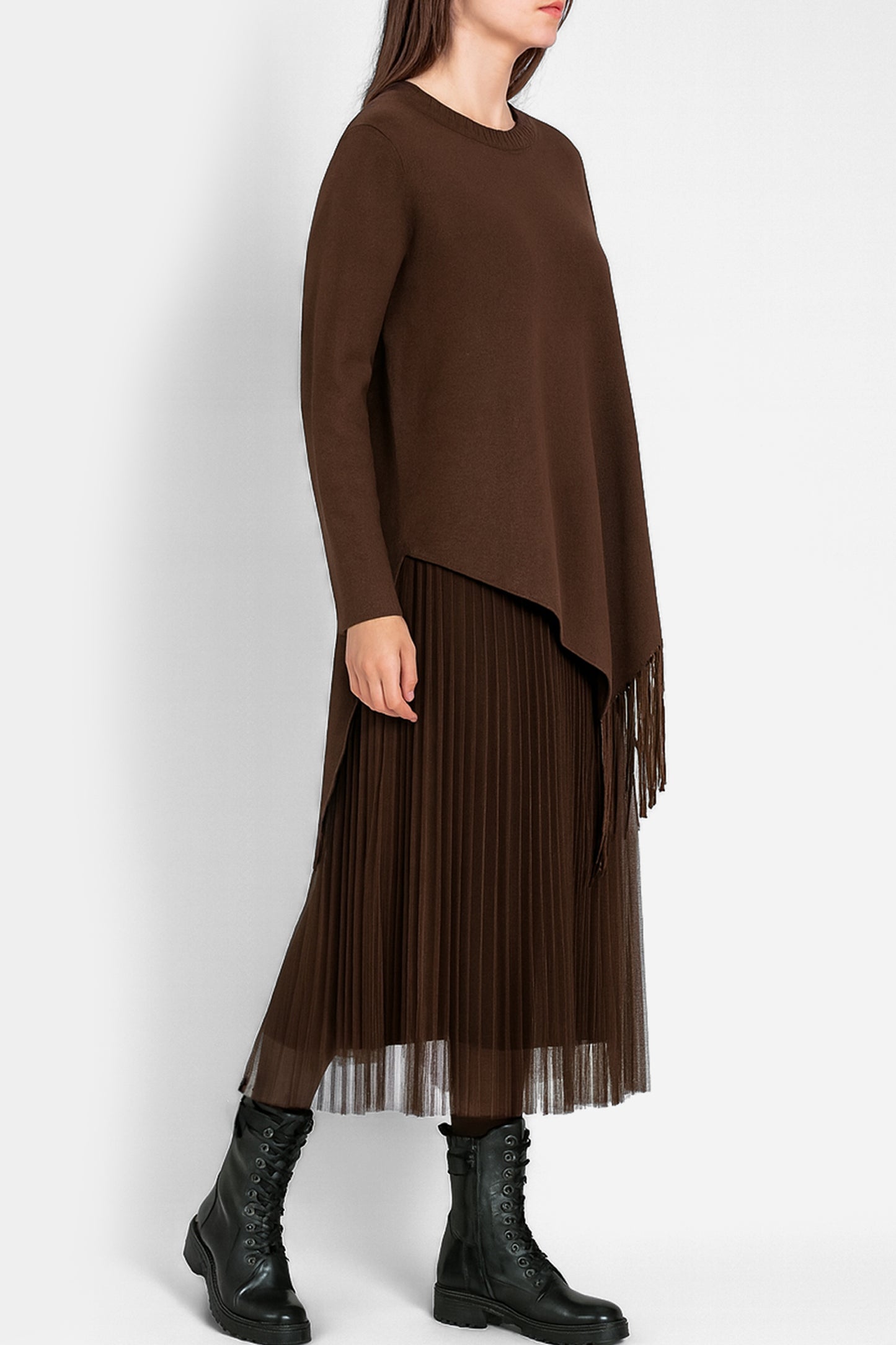 Freya Asymmetric Frill Hem Dress Set