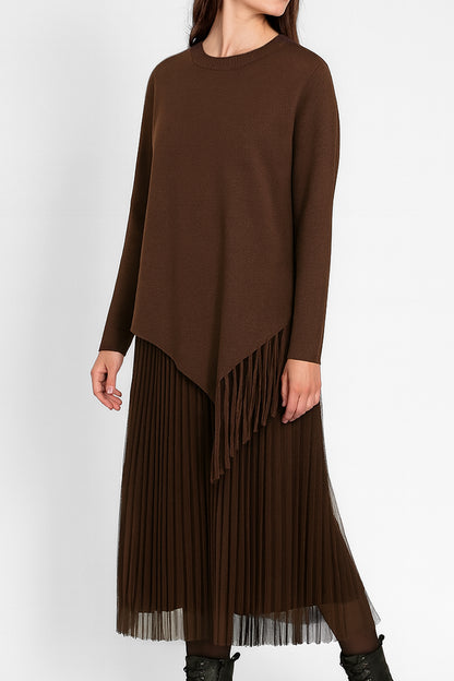 Freya Asymmetric Frill Hem Dress Set