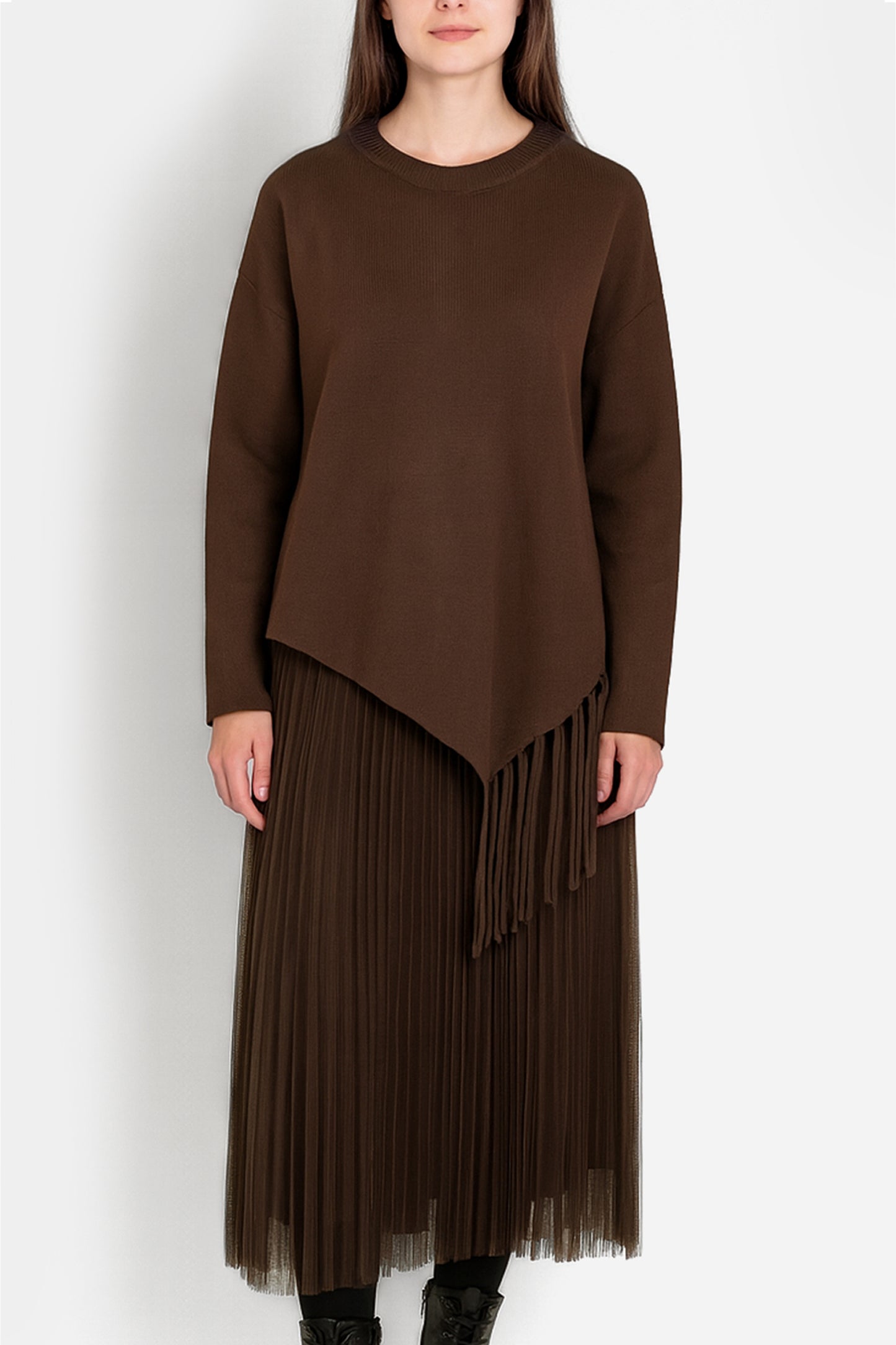 Freya Asymmetric Frill Hem Dress Set