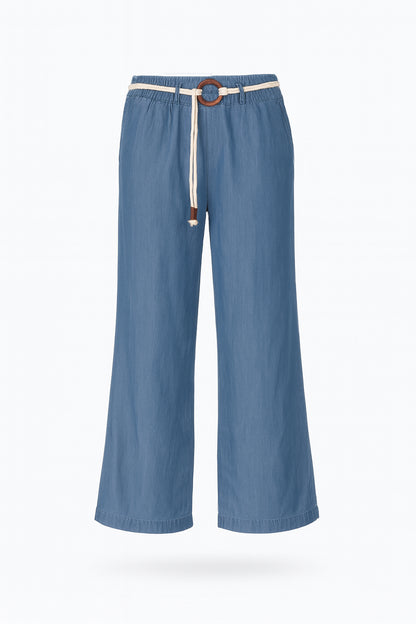 Denim Palazzo Pants
