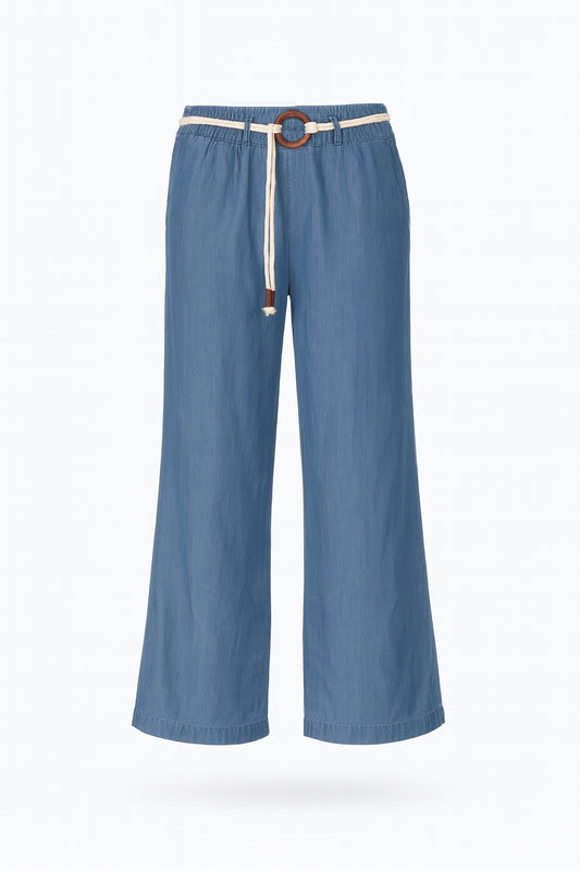 Denim Palazzo Pants
