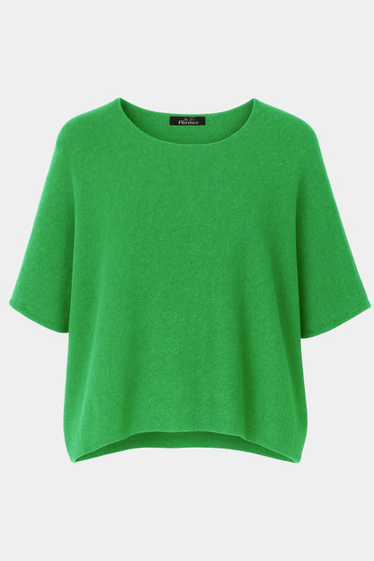 Cloud Two Round Neck 3/4 Sleeve Crop