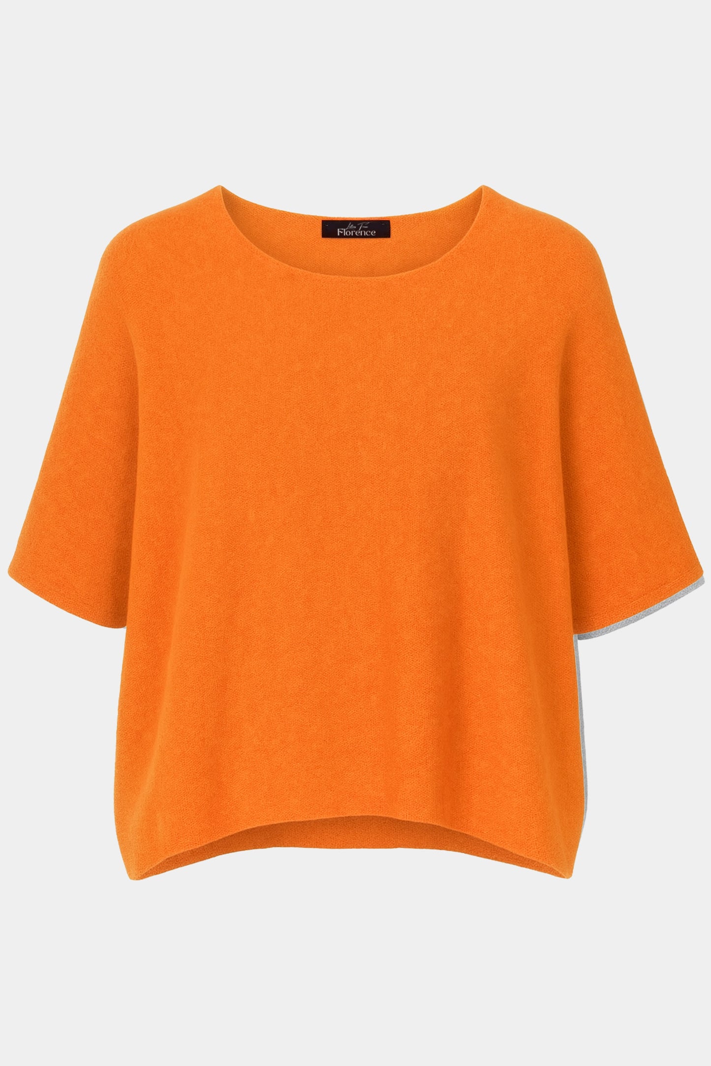 Cloud Two Round Neck 3/4 Sleeve Crop