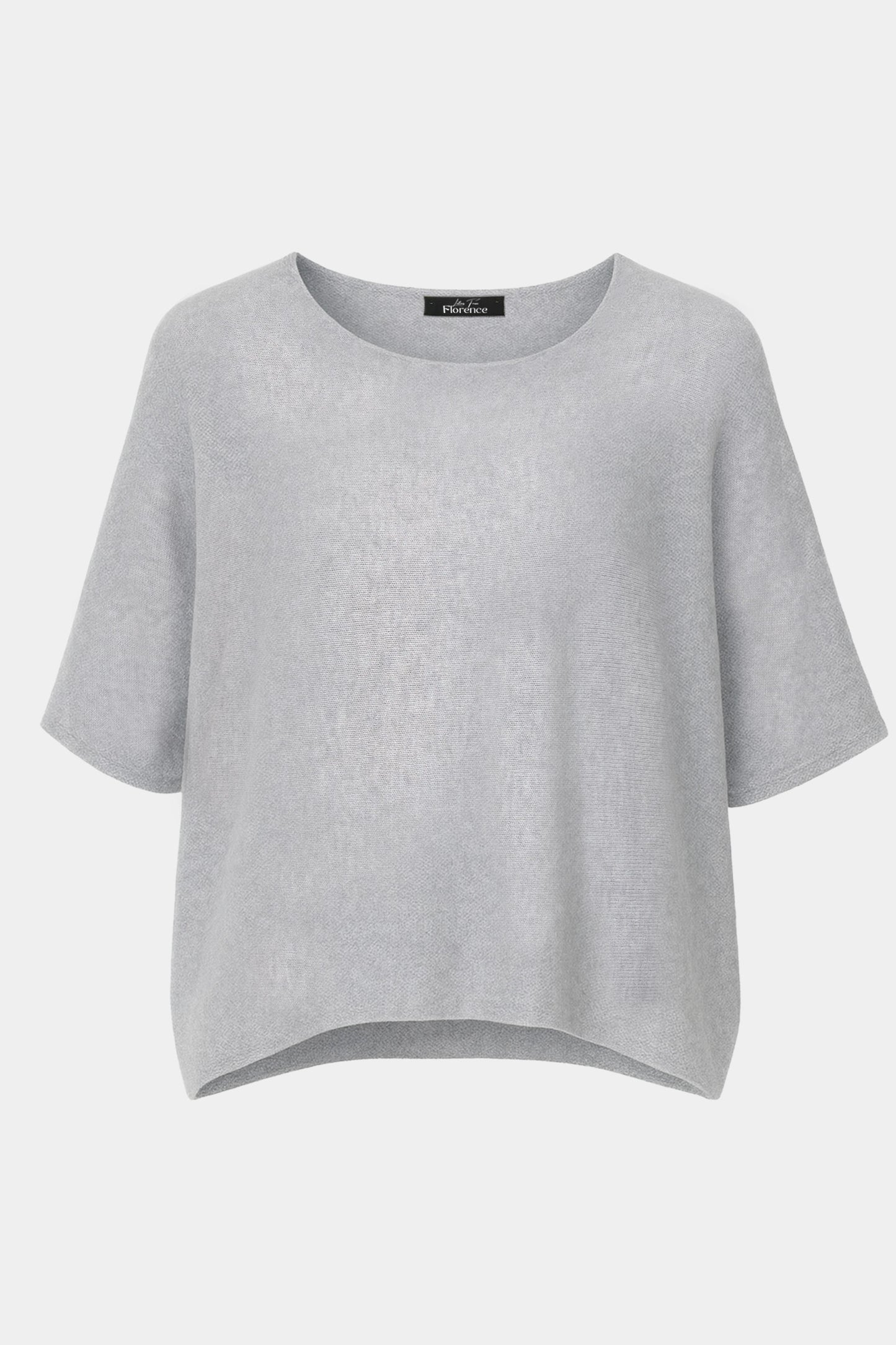 Cloud Two Round Neck 3/4 Sleeve Crop