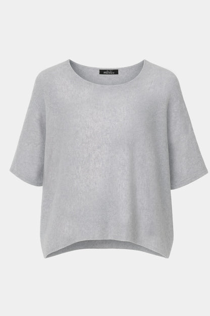 Cloud Two Round Neck 3/4 Sleeve Crop