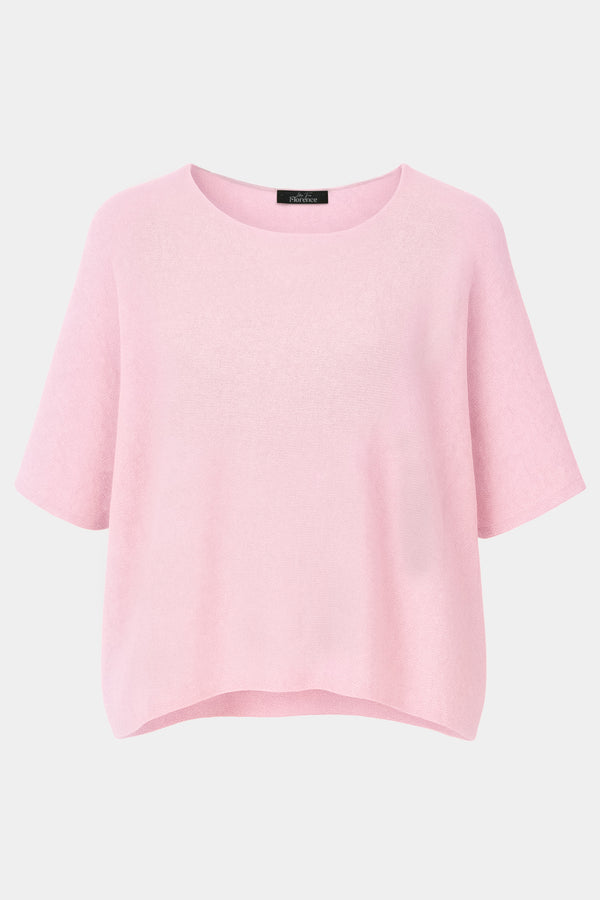 Cloud Two Round Neck Half Sleeve Crop