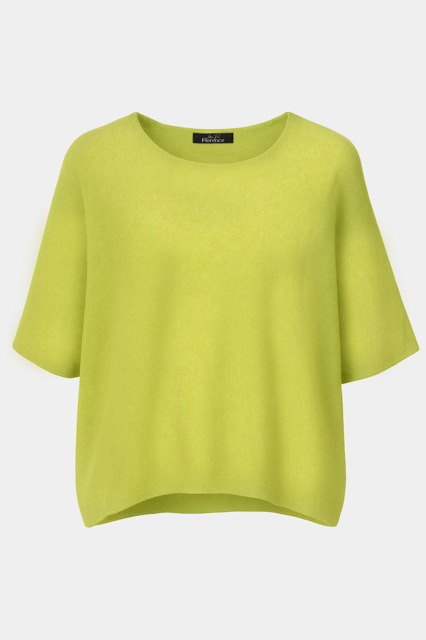 Cloud Two Round Neck 3/4 Sleeve Crop