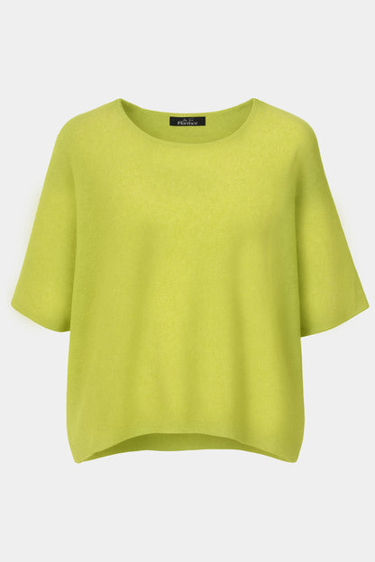 Cloud Two Round Neck 3/4 Sleeve Crop