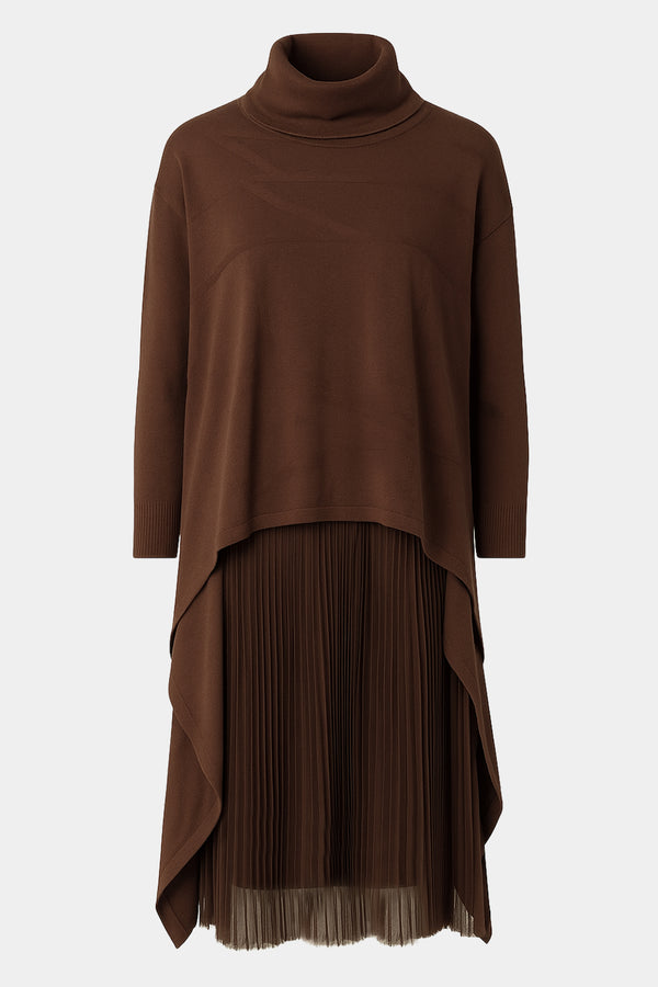 Ella Cowl Neck Ribbon Dress Set