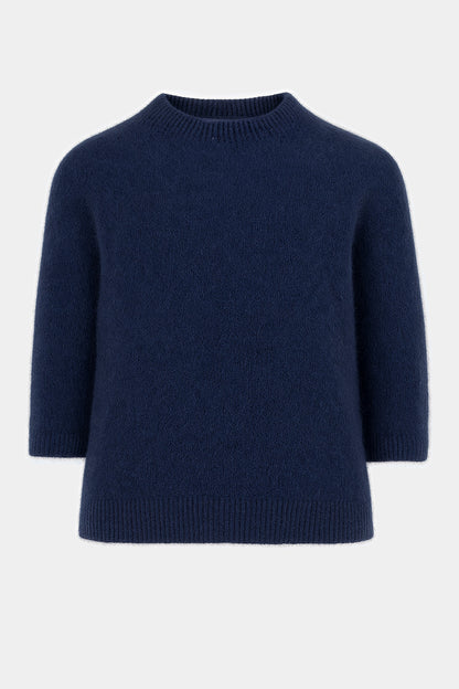 Crew 3/4 Sleeve Alpaca Jumper