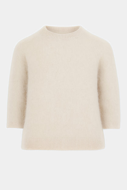 Crew 3/4 Sleeve Alpaca Jumper