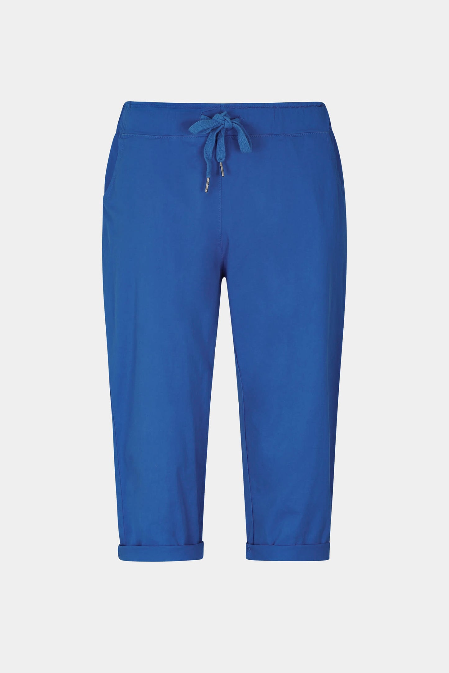 Tie-Waist Stretch Crop Pants