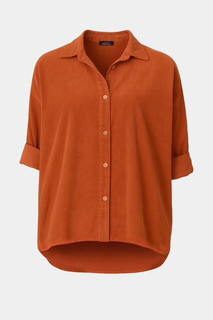 Cotton Corduroy Buttun-Up Shirt