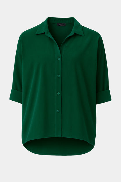 Cotton Corduroy Buttun-Up Shirt