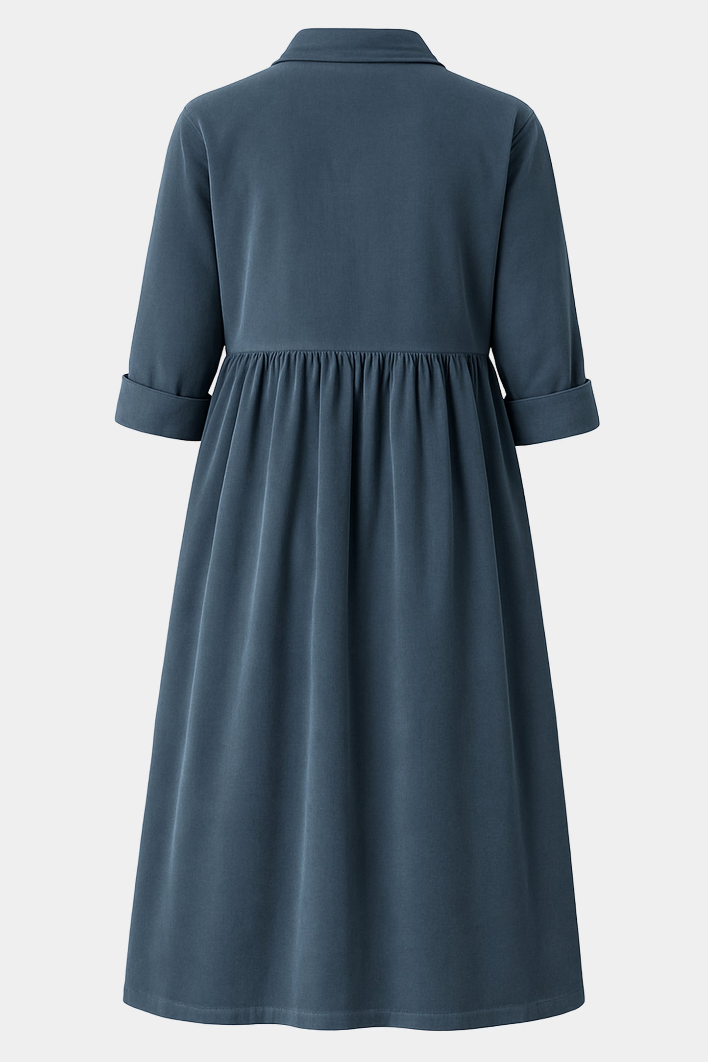 Cotton Corduroy Shirt Collar Dress