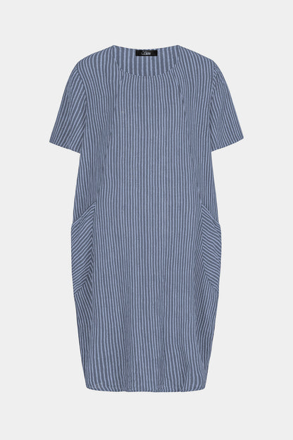 Allegra Cotton Stripe Midi Dress
