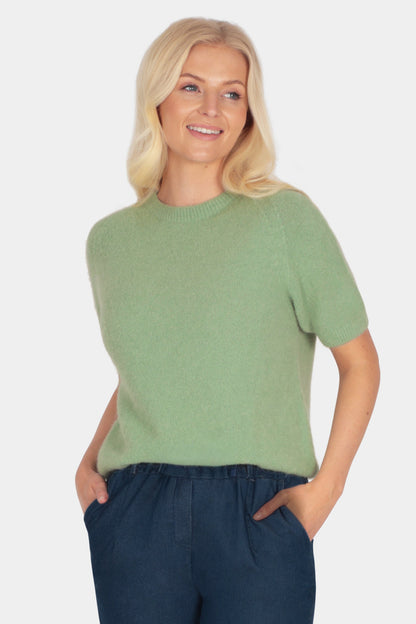 Short Sleeve Alpaca Jumper