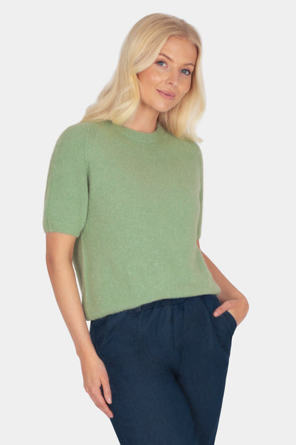 Short Sleeve Alpaca Jumper