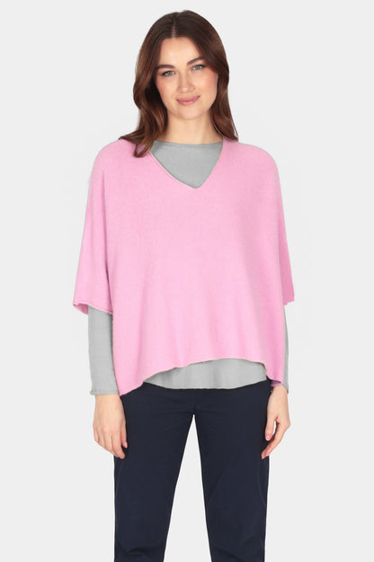 Cloud Two V-Neck 3/4 Sleeve Crop