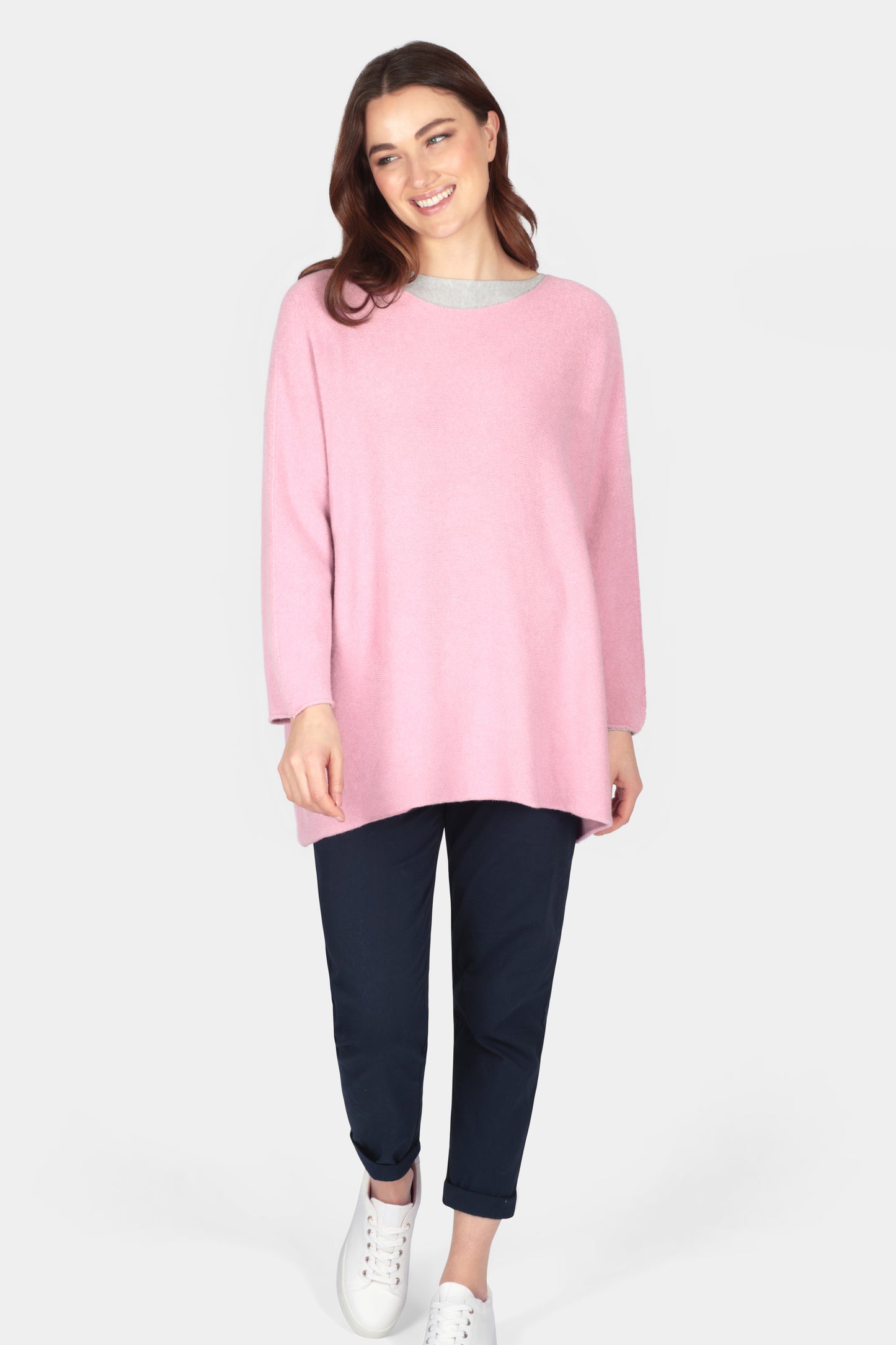 Cloud Two Slash Neck Oversize Jumper