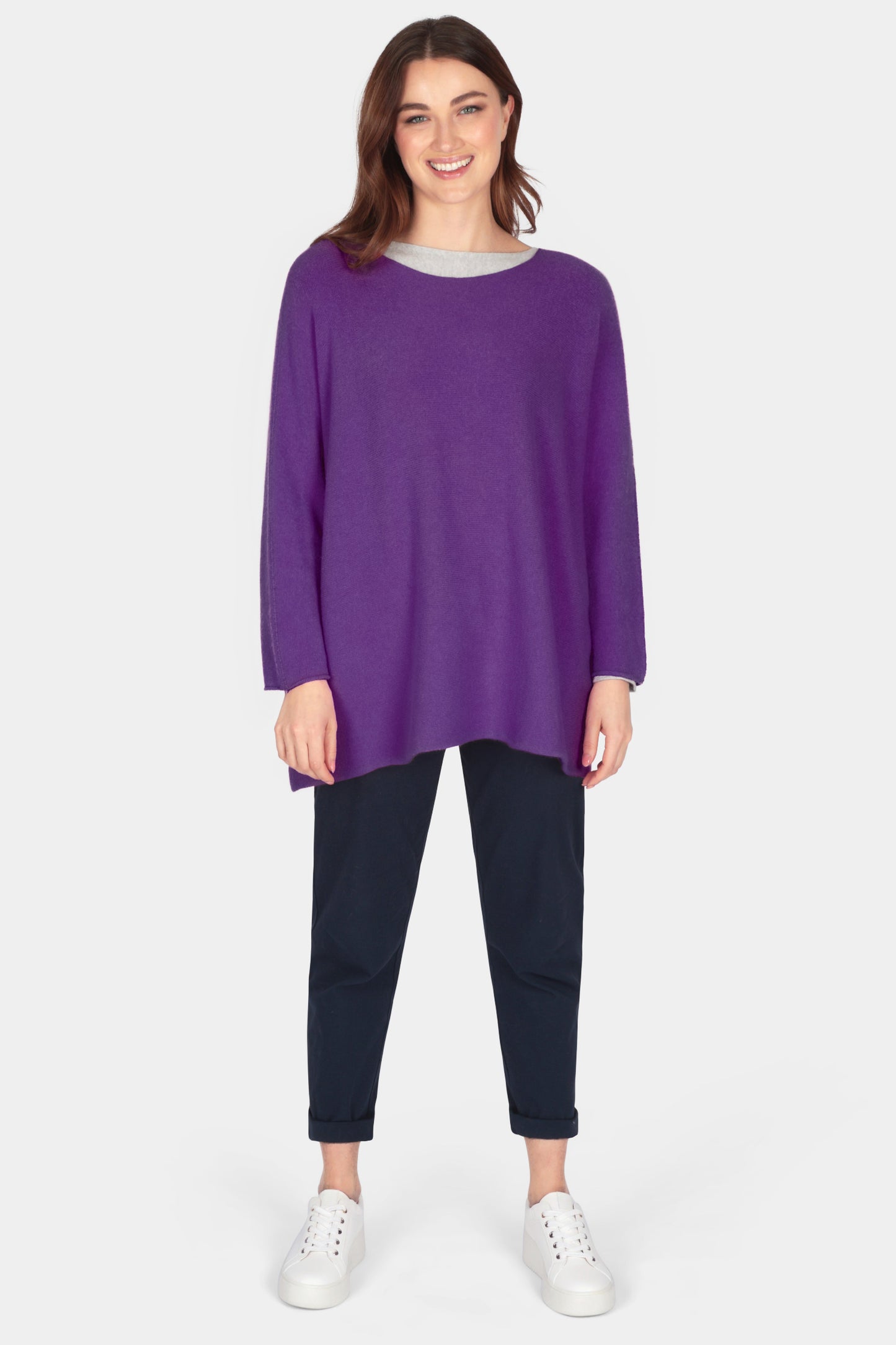 Cloud Two Slash Neck Oversize Jumper