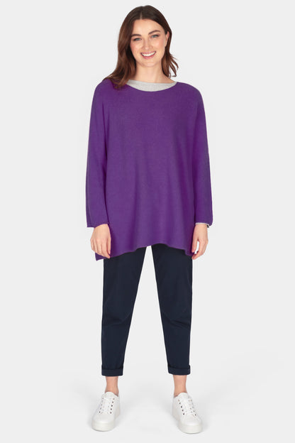 Cloud Two Slash Neck Oversize Jumper