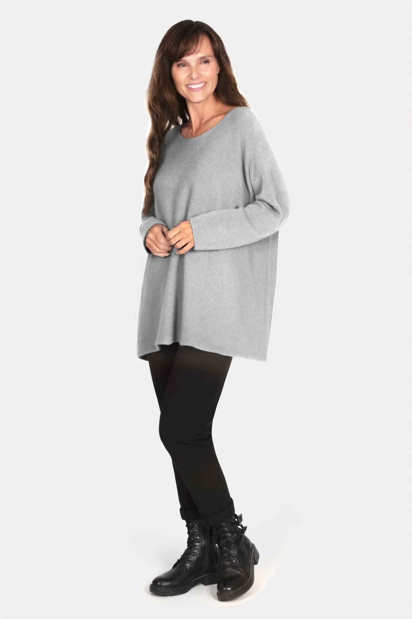 Cloud Two Slash Neck Oversize Jumper