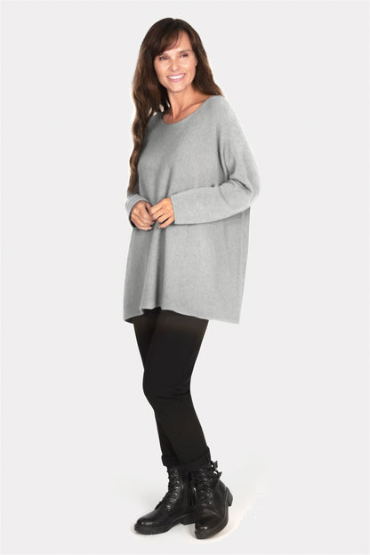 Cloud Two Slash Neck Oversize Jumper